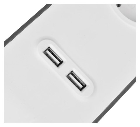 Listwa zasilająca Belkin Power Surge 4-PORT + 2xUSB-A 2.4A 525J 2m Grey/White Belkin Listwa zasilająca Belkin Power Surge 4-PORT + 2xUSB-A 2.4A 525J 2m Grey/White Belkin