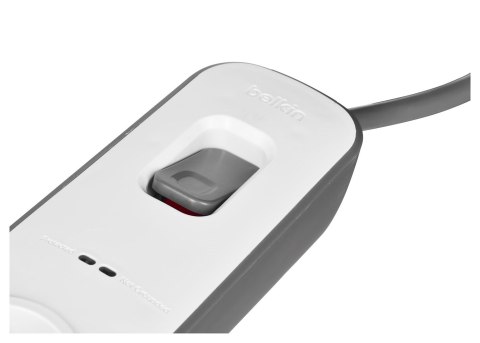 Listwa zasilająca Belkin Power Surge 4-PORT + 2xUSB-A 2.4A 525J 2m Grey/White Belkin Listwa zasilająca Belkin Power Surge 4-PORT + 2xUSB-A 2.4A 525J 2m Grey/White Belkin
