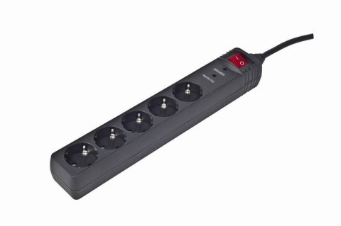 Listwa zasilająca ENERGENIE SPG5-C-15 (5 x VDE; 4,5m; kolor czarny) ENERGENIE Listwa zasilająca ENERGENIE SPG5-C-15 (5 x VDE; 4,5m; kolor czarny) ENERGENIE