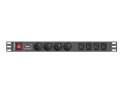 Listwa zasilająca Lanberg PDU-04E04I-0200-BK (2m; kolor czarny) Lanberg