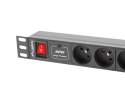 Listwa zasilająca Lanberg PDU-04E04I-0200-BK (2m; kolor czarny) Lanberg