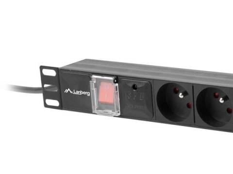Listwa zasilająca Lanberg PDU-07E-0200-BK (16 A; 2m; kolor czarny) Lanberg Listwa zasilająca Lanberg PDU-07E-0200-BK (16 A; 2m; kolor czarny) Lanberg