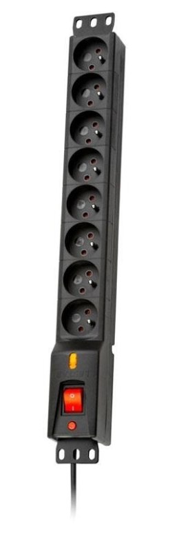 Listwa zasilająca Lestar LXARM 810 G-A K.:CZ 3M (3m; kolor czarny) Lestar