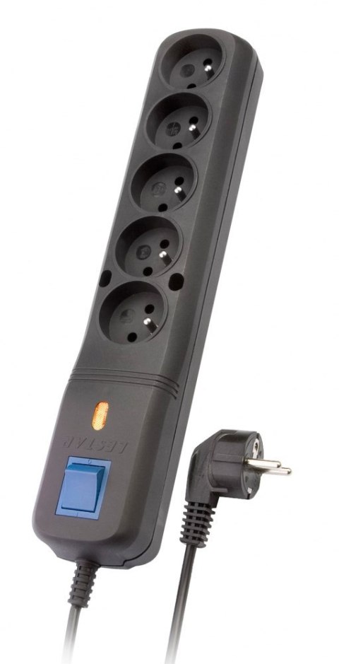 Listwa zasilająca Lestar LV530W 2,5m (5 x UTE; 10 A; 2,5m; kolor czarny) Lestar Listwa zasilająca Lestar LV530W 2,5m (5 x UTE; 10 A; 2,5m; kolor czarny) Lestar