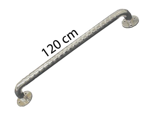 Poręcz łazienkowa stali nierdzewnej karbowana 120cm SUNDO Poręcz łazienkowa stali nierdzewnej karbowana 120cm SUNDO
