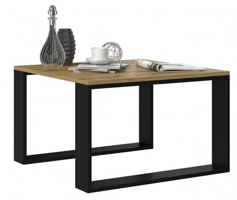 Stolik MODERN MINI 67x67xH40 artisan/czarny TOP E SHOP Stolik MODERN MINI 67x67xH40 artisan/czarny TOP E SHOP