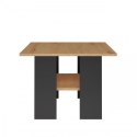 Stolik MODERNA 60x60xH45 dąb artisan/czarny TOP E SHOP