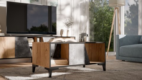 Stolik kawowy/ława OVO 90x50xH39 dąb/beton Cama MEBLE Stolik kawowy/ława OVO 90x50xH39 dąb/beton Cama MEBLE