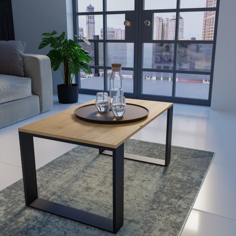 Stolik ława MODERN 90x58xH50 artisan/czarny TOP E SHOP Stolik ława MODERN 90x58xH50 artisan/czarny TOP E SHOP