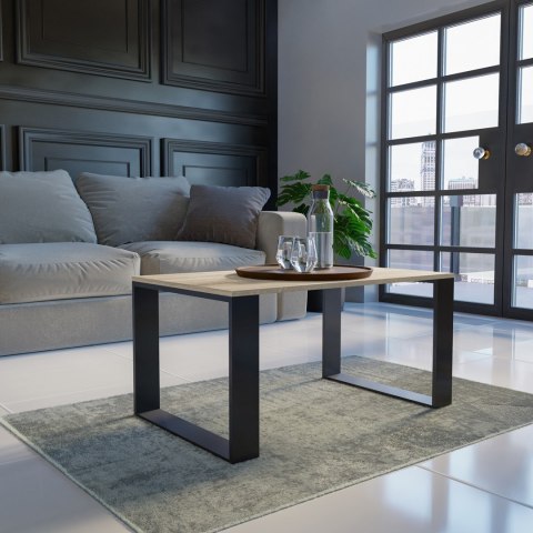 Stolik ława MODERN 90x58xH50 sonoma/czarny TOP E SHOP Stolik ława MODERN 90x58xH50 sonoma/czarny TOP E SHOP