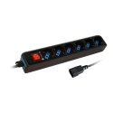 TECHLY LISTWA ZASILAJĄCA Z KABLEM DO UPS - 6 GNIAZ TECHly