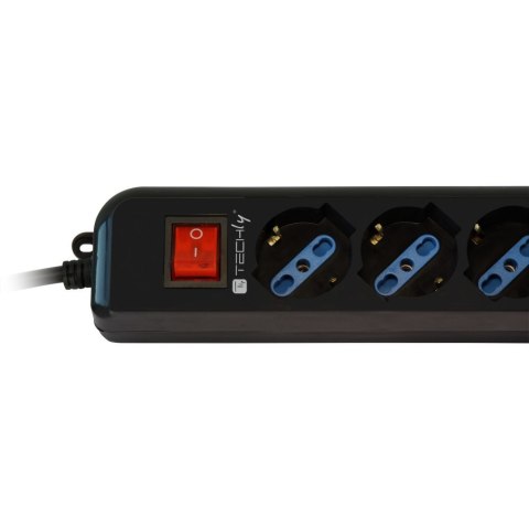 TECHLY LISTWA ZASILAJĄCA Z KABLEM DO UPS - 6 GNIAZ TECHly TECHLY LISTWA ZASILAJĄCA Z KABLEM DO UPS - 6 GNIAZ TECHly
