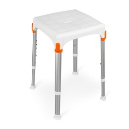 Taboret prysznicowy kwadratowy Biały - KING-STA-20 Timago