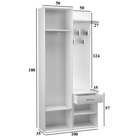 GARDEROBA DUO SONOMA KOMPLET TOP E SHOP GARDEROBA DUO SONOMA KOMPLET TOP E SHOP