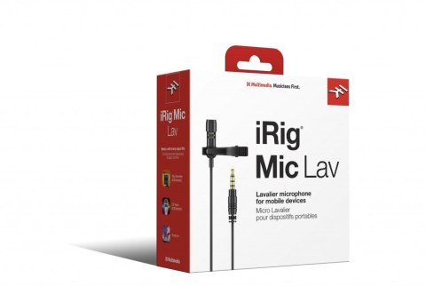 IK iRig Mic Lav - Mikrofon pojemnościowy IK MULTIMEDIA IK iRig Mic Lav - Mikrofon pojemnościowy IK MULTIMEDIA