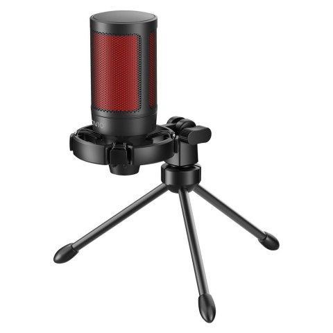 SAVIO MIKROFON GAMINGOWY NA TRÓJNOGU Z PODŚWIETLENIEM SONAR PRO 01, USB, KOSZYK ANTYWSTRZĄSOWY SAVIO SAVIO MIKROFON GAMINGOWY NA TRÓJNOGU Z PODŚWIETLENIEM SONAR PRO 01, USB, KOSZYK ANTYWSTRZĄSOWY SAVIO