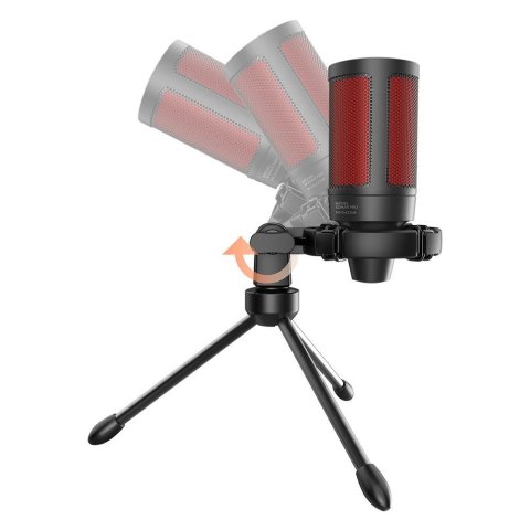 SAVIO MIKROFON GAMINGOWY NA TRÓJNOGU Z PODŚWIETLENIEM SONAR PRO 01, USB, KOSZYK ANTYWSTRZĄSOWY SAVIO SAVIO MIKROFON GAMINGOWY NA TRÓJNOGU Z PODŚWIETLENIEM SONAR PRO 01, USB, KOSZYK ANTYWSTRZĄSOWY SAVIO
