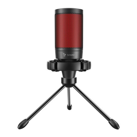 SAVIO MIKROFON GAMINGOWY NA TRÓJNOGU Z PODŚWIETLENIEM SONAR PRO 01, USB, KOSZYK ANTYWSTRZĄSOWY SAVIO SAVIO MIKROFON GAMINGOWY NA TRÓJNOGU Z PODŚWIETLENIEM SONAR PRO 01, USB, KOSZYK ANTYWSTRZĄSOWY SAVIO
