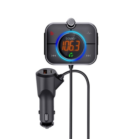 SAVIO TR-14 TRANSMITER SAMOCHODOWY FM Z BLUETOOTH I ŁADOWARKĄ,QUICK CHARGE 3.0 I POWER DELIVERY, RED. SZUMÓW SAVIO SAVIO TR-14 TRANSMITER SAMOCHODOWY FM Z BLUETOOTH I ŁADOWARKĄ,QUICK CHARGE 3.0 I POWER DELIVERY, RED. SZUMÓW SAVIO