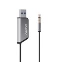SAVIO TRANSMITER AUX, USB, BLUETOOTH 5.3, FUNKCJA ZESTAWU GŁOŚNOMÓWIĄCEGO, TR-16 SAVIO