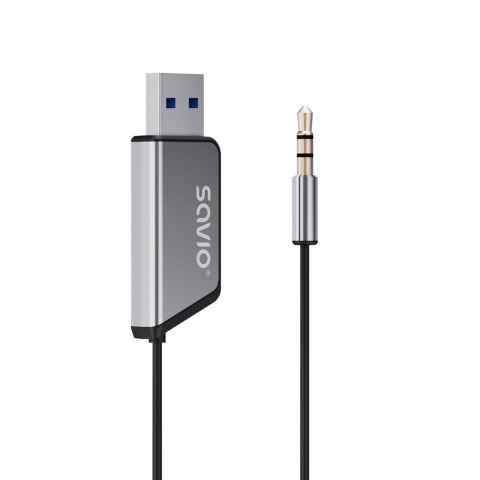 SAVIO TRANSMITER AUX, USB, BLUETOOTH 5.3, FUNKCJA ZESTAWU GŁOŚNOMÓWIĄCEGO, TR-16 SAVIO SAVIO TRANSMITER AUX, USB, BLUETOOTH 5.3, FUNKCJA ZESTAWU GŁOŚNOMÓWIĄCEGO, TR-16 SAVIO