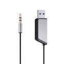 SAVIO TRANSMITER AUX, USB, BLUETOOTH 5.3, FUNKCJA ZESTAWU GŁOŚNOMÓWIĄCEGO, TR-16 SAVIO