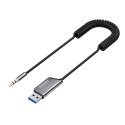 SAVIO TRANSMITER AUX, USB, BLUETOOTH 5.3, FUNKCJA ZESTAWU GŁOŚNOMÓWIĄCEGO, TR-16 SAVIO