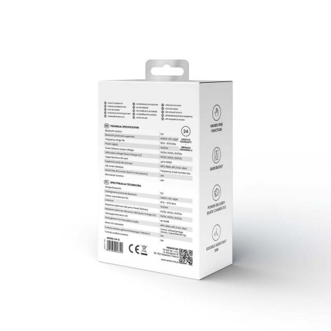 SAVIO TRANSMITER FM SAMOCHODOWY Z FUNKCJĄ BLUETOOTH 5.0 QUICK CHARGE 3.0 ORAZ POWER DELIVERY, WYŚWIETLACZ LED, FUNKCJ BASS BO SAVIO SAVIO TRANSMITER FM SAMOCHODOWY Z FUNKCJĄ BLUETOOTH 5.0 QUICK CHARGE 3.0 ORAZ POWER DELIVERY, WYŚWIETLACZ LED, FUNKCJ BASS BO SAVIO