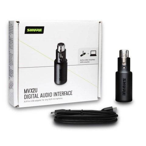 Shure MVX2U - Adapter sygnału XLR-USB SHURE Shure MVX2U - Adapter sygnału XLR-USB SHURE
