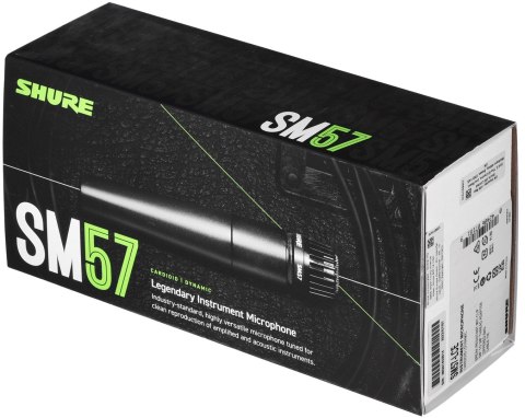 Shure SM57-LCE - Mikrofon dynamiczny, kardioidalny, instrumentalny, lektorski. SHURE Shure SM57-LCE - Mikrofon dynamiczny, kardioidalny, instrumentalny, lektorski. SHURE