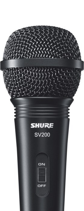 Shure SV200 - Mikrofon dynamiczny, uniwersalny, kardioidalny, włącznik, kabel SHURE Shure SV200 - Mikrofon dynamiczny, uniwersalny, kardioidalny, włącznik, kabel SHURE