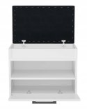 Szafka na buty ze schowkiem PARMA MINI 60x35xH49 biel TOP E SHOP