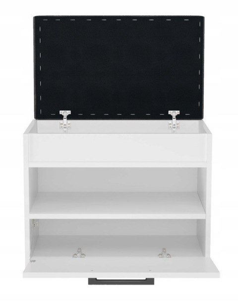 Szafka na buty ze schowkiem PARMA MINI 60x35xH49 biel TOP E SHOP Szafka na buty ze schowkiem PARMA MINI 60x35xH49 biel TOP E SHOP