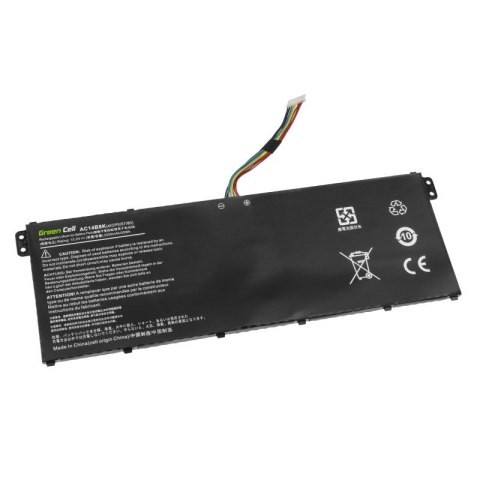 GREEN CELL BATERIA AC72 AC14B8K AC14B3K DO ACER ASPIRE 5 A515 R15 R5-571T SPIN SP315 SP513 2100MAH 15.2V Green Cell GREEN CELL BATERIA AC72 AC14B8K AC14B3K DO ACER ASPIRE 5 A515 R15 R5-571T SPIN SP315 SP513 2100MAH 15.2V Green Cell