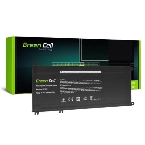 GREEN CELL BATERIA DE138 33YDH DO DELL INSPIRON G3 3579 3779 G5 5587 G7 7588 7577 7779 LATITUDE 3480 3490 3590 3400MAH 15.2V Green Cell GREEN CELL BATERIA DE138 33YDH DO DELL INSPIRON G3 3579 3779 G5 5587 G7 7588 7577 7779 LATITUDE 3480 3490 3590 3400MAH 15.2V Green Cell