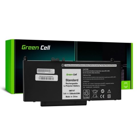 GREEN CELL BATERIA DE162 6MT4T 07V69Y DO DELL LATITUDE E5270 E5470 E5570 7200MAH 7.4V Green Cell