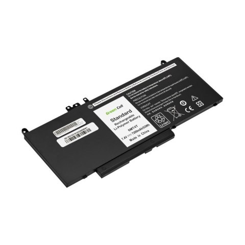 GREEN CELL BATERIA DE162 6MT4T 07V69Y DO DELL LATITUDE E5270 E5470 E5570 7200MAH 7.4V Green Cell GREEN CELL BATERIA DE162 6MT4T 07V69Y DO DELL LATITUDE E5270 E5470 E5570 7200MAH 7.4V Green Cell