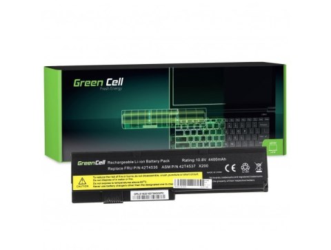 GREEN CELL BATERIA LE16 42T4650 DO LENOVO THINKPAD X200 X201 X200S X201I 4400 MAH 10.8V Green Cell GREEN CELL BATERIA LE16 42T4650 DO LENOVO THINKPAD X200 X201 X200S X201I 4400 MAH 10.8V Green Cell
