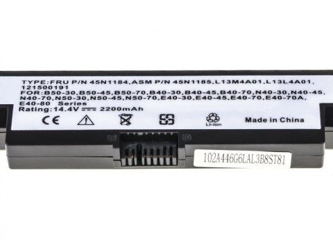 GREEN CELL BATERIA LE69 DO LENOVO L13L4A01 2200 MAH 14.4V Green Cell GREEN CELL BATERIA LE69 DO LENOVO L13L4A01 2200 MAH 14.4V Green Cell