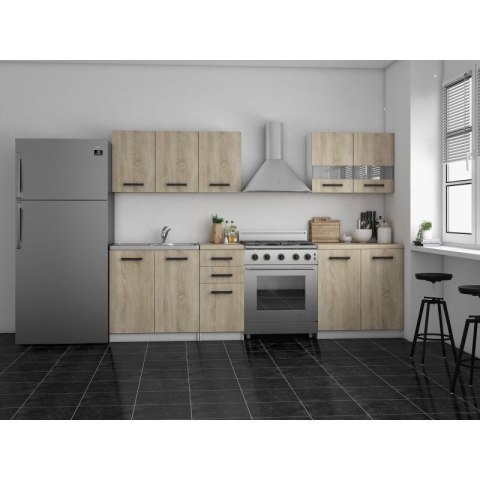 KUCHNIA SET 2M BIAŁY MAT/ SONOMA TOP E SHOP KUCHNIA SET 2M BIAŁY MAT/ SONOMA TOP E SHOP
