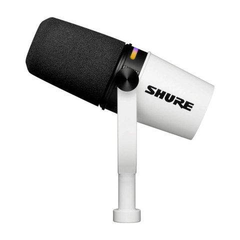 Shure MV7+-W - Mikrofon lektorski/wokalny ze złączem XLR/USB-C Biały SHURE Shure MV7+-W - Mikrofon lektorski/wokalny ze złączem XLR/USB-C Biały SHURE