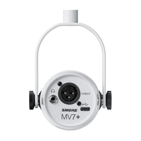 Shure MV7+-W - Mikrofon lektorski/wokalny ze złączem XLR/USB-C Biały SHURE Shure MV7+-W - Mikrofon lektorski/wokalny ze złączem XLR/USB-C Biały SHURE
