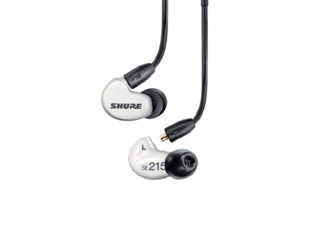 Shure SE215DYWH+UNI-EFS - Słuchawki douszne AONIC215 z pojedynczym przetwornikiem i kablem 3.5mm (białe) SHURE Shure SE215DYWH+UNI-EFS - Słuchawki douszne AONIC215 z pojedynczym przetwornikiem i kablem 3.5mm (białe) SHURE