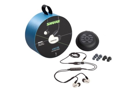 Shure SE215DYWH+UNI-EFS - Słuchawki douszne AONIC215 z pojedynczym przetwornikiem i kablem 3.5mm (białe) SHURE Shure SE215DYWH+UNI-EFS - Słuchawki douszne AONIC215 z pojedynczym przetwornikiem i kablem 3.5mm (białe) SHURE