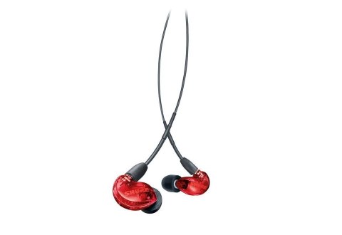 Shure SE215SPE-RD-EFS - Słuchawki douszne z pojedynczym przetwornikiem i kablem 3.5mm (czerwone) SHURE Shure SE215SPE-RD-EFS - Słuchawki douszne z pojedynczym przetwornikiem i kablem 3.5mm (czerwone) SHURE