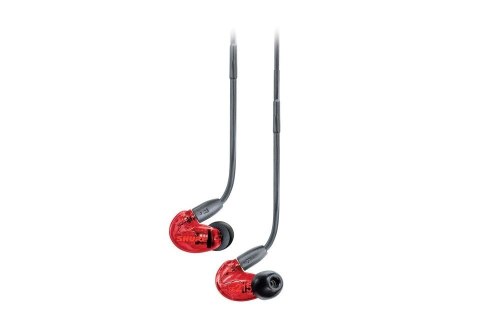 Shure SE215SPE-RD-EFS - Słuchawki douszne z pojedynczym przetwornikiem i kablem 3.5mm (czerwone) SHURE Shure SE215SPE-RD-EFS - Słuchawki douszne z pojedynczym przetwornikiem i kablem 3.5mm (czerwone) SHURE