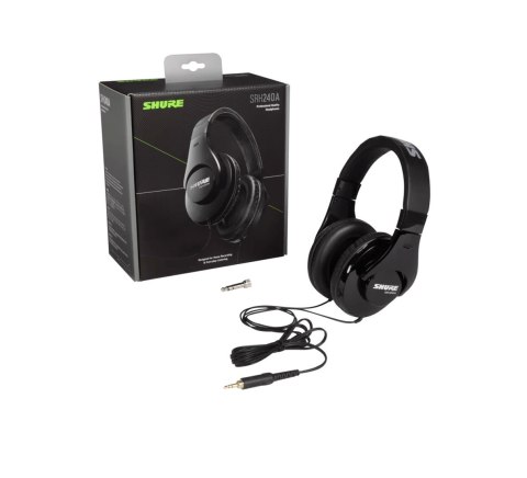 Shure SRH240A-BK-EFS - Słuchawki nauszne, do zastosowań monitorowych i ogólnych, home studio SHURE Shure SRH240A-BK-EFS - Słuchawki nauszne, do zastosowań monitorowych i ogólnych, home studio SHURE