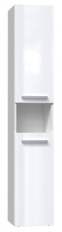 Szafka łazienkowa NEL I 31x30xH174 biel połysk TOP E SHOP
