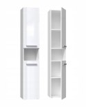Szafka łazienkowa NEL I 31x30xH174 biel połysk TOP E SHOP