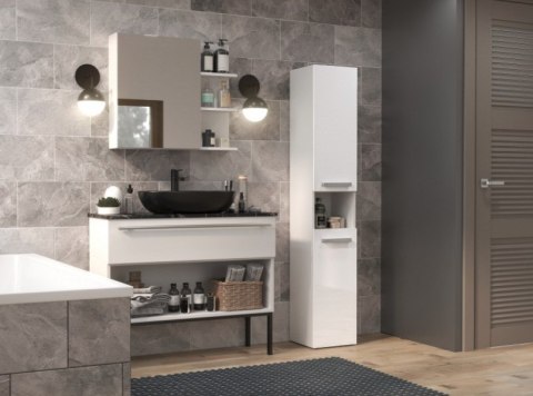 Szafka łazienkowa NEL I 31x30xH174 biel połysk TOP E SHOP Szafka łazienkowa NEL I 31x30xH174 biel połysk TOP E SHOP